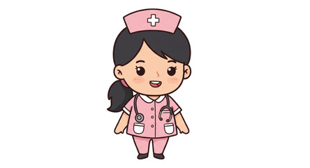 Little nurse girl