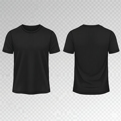 black t-shirt mockup
