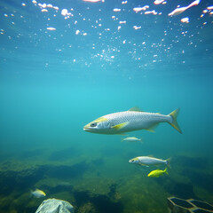 Naklejka premium spawning alewives