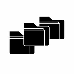 Black file. File icon symbol. File vector, isolated on white background. Vector icon.