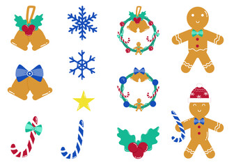 cute ornament for Christmas and Happy New Year decoration