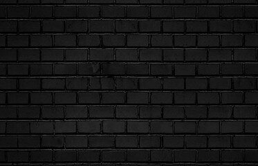 Black Brick Wall Texture Background