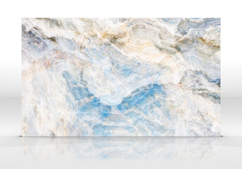 Beige and blue Onyx marble tile texture