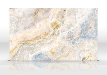 Beige and blue Onyx marble tile texture