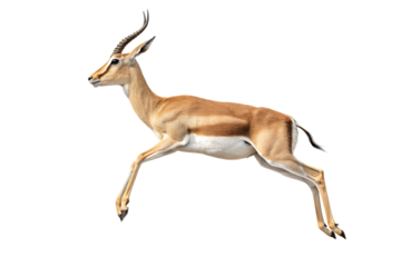gazelle floating mid-air on AI generated by PNG