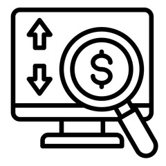 Budget Monitoring  Icon Element For Design