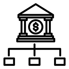 Department Budget  Icon Element For Design