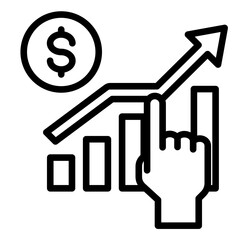 Revenue Forecast  Icon Element For Design