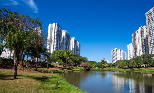 View of  'Cascavel'  Park in Goiania, Brazil