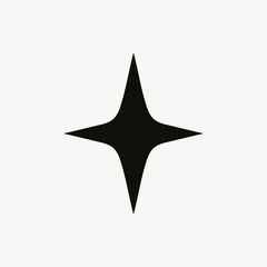 Obraz premium Sparkle shape, flat graphic design