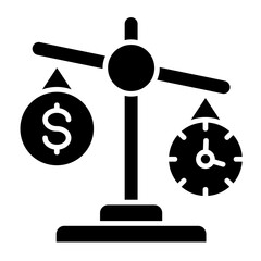 Cost-Benefit Analysis  Icon Element For Design