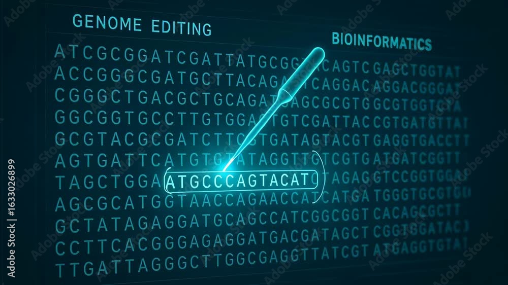 Poster genome editing bioinformatics innovation bioengineering advances genetic research with precise dna s
