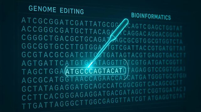 Genome editing bioinformatics innovation bioengineering advances genetic research with precise DNA sequence modification and pipette tool