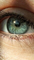 close up of eye