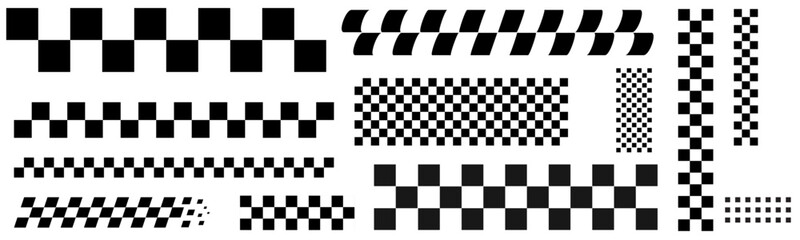 Obraz premium start line icon collection set. 