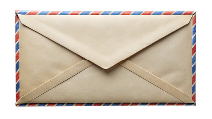 old envelope isolated on white