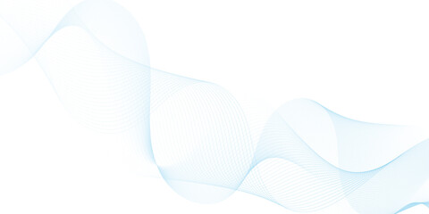 Abstract blue wavy lines Digital frequency track equalizer background. Curved wave smooth stripe seamless pattern. Wave lines created using blend tool. graphic design template banner business wave.