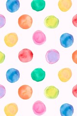 Aesthetic watercolor background, polka dots design