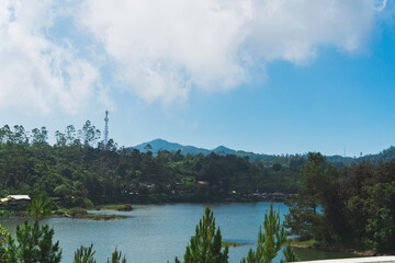 Situ Patenggang or Patenggang Lake of Ciwidey Village, West Java