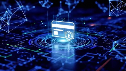 Credit card security concept secure online payment digital banking financial data protection cyber safety technology - Powered by Adobe