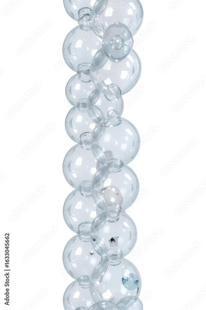 Poster delicate arrangement of ethereal transparent orbs creating a visually intriguing vertical