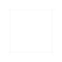 White thin line square frame element..