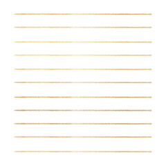 Gold writing lines.
