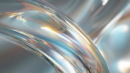 Minimal chromatic refraction over smooth curved glass interface