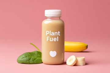 Nourishing Beverage Incorporating Banana, Spinach, and Plant-Based Ingredients for Healthy Fuel and Energy Boosting