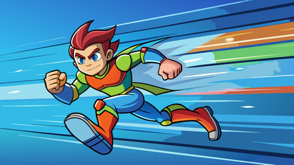 Speed Runner Characters &ndash; Dynamic Anime Heroes in Motion
