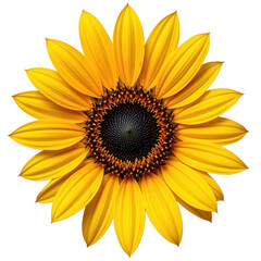 Fototapeta premium Bright and Vibrant Sunflower with Petals in Shade of Yellow