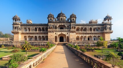 Obraz premium Majestic Jahaz Mahal Palace in Mandu, India