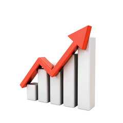 Graphic representation of upward trend.