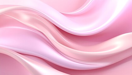 Obraz premium Elegant Pink Silk Wave Abstract Background Flowing Fabric Texture Design.
