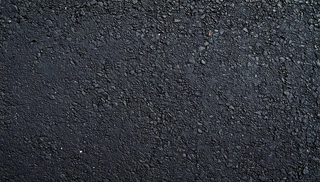 Fresh Asphalt Texture CloseUp of Newly Paved Road Surface for Backgrounds. - Powered by Adobe