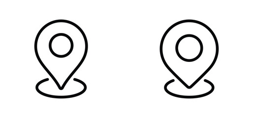 Pin Maps icon. location pin vector