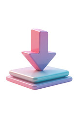 Download icon in a vibrant, gradient color scheme.