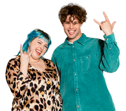 Cool couple png sticker, transparent background