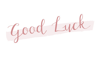Png good luck word art transparent