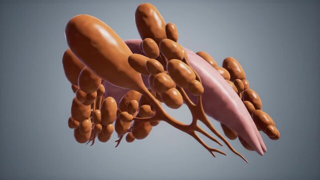 3D Animation of Human Salivary Gland Anatomy