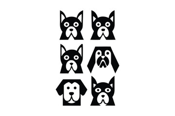 Fototapeta premium Dog Silhouette Clipart