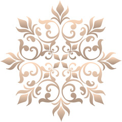 vector illustration of vintage floral ornament