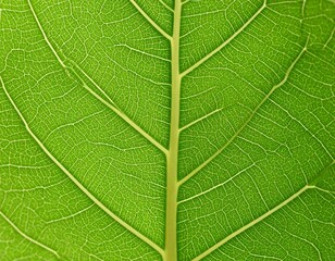 Seamless botanical leaf vein texture in natural green tones &ndash; Generative AI