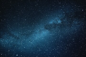 Starry sky background, blue night sky full of stars, glowing stars in the dark space, starry background, dark night, stars in the distance, starlight, dark background with a blue glow, night sky.	
