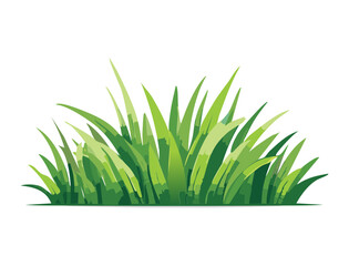 Seamless border of fresh green grass