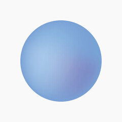 Blue circle shape collage element vector