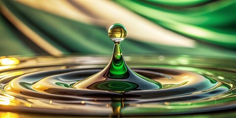Macro Photography: Saudi Arabian Crude Oil, Petroleum Industry, National Flag Background