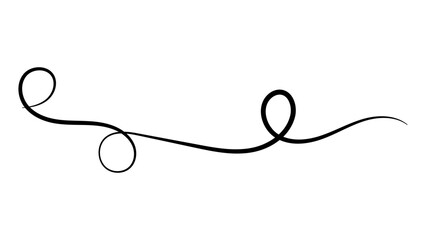 Elegant black swirl designs, ornate and decorative. Swirl patterns for decorative use, ornate and intricate. Perfect for adding elegant, Calligraphy swirl tails. Vector text underline flourishes