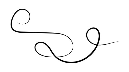 Elegant black swirl designs, ornate and decorative. Swirl patterns for decorative use, ornate and intricate. Perfect for adding elegant, Calligraphy swirl tails. Vector text underline flourishes