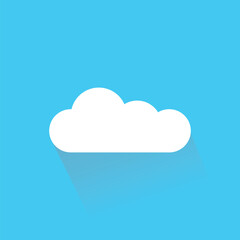 Simple illustration logo cloud design vector